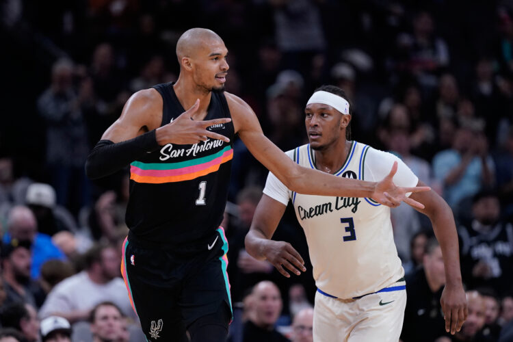 Wembanyama sports new look in win over Bucks